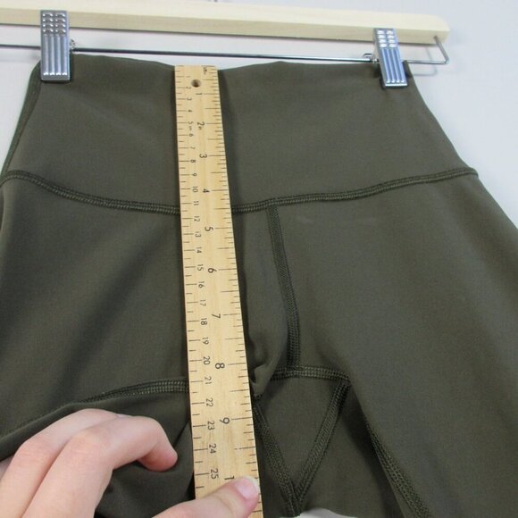 Lululemon Wunder Under Crop Women' Leggings 2 Green High Rise Luxtreme Yoga 130 - Picture 9 of 11